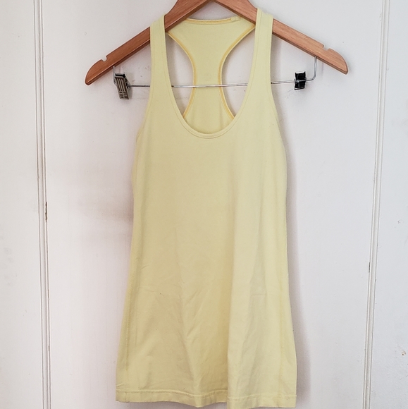 Lululemon pastel yellow swiftly raceback - Picture 2 of 2